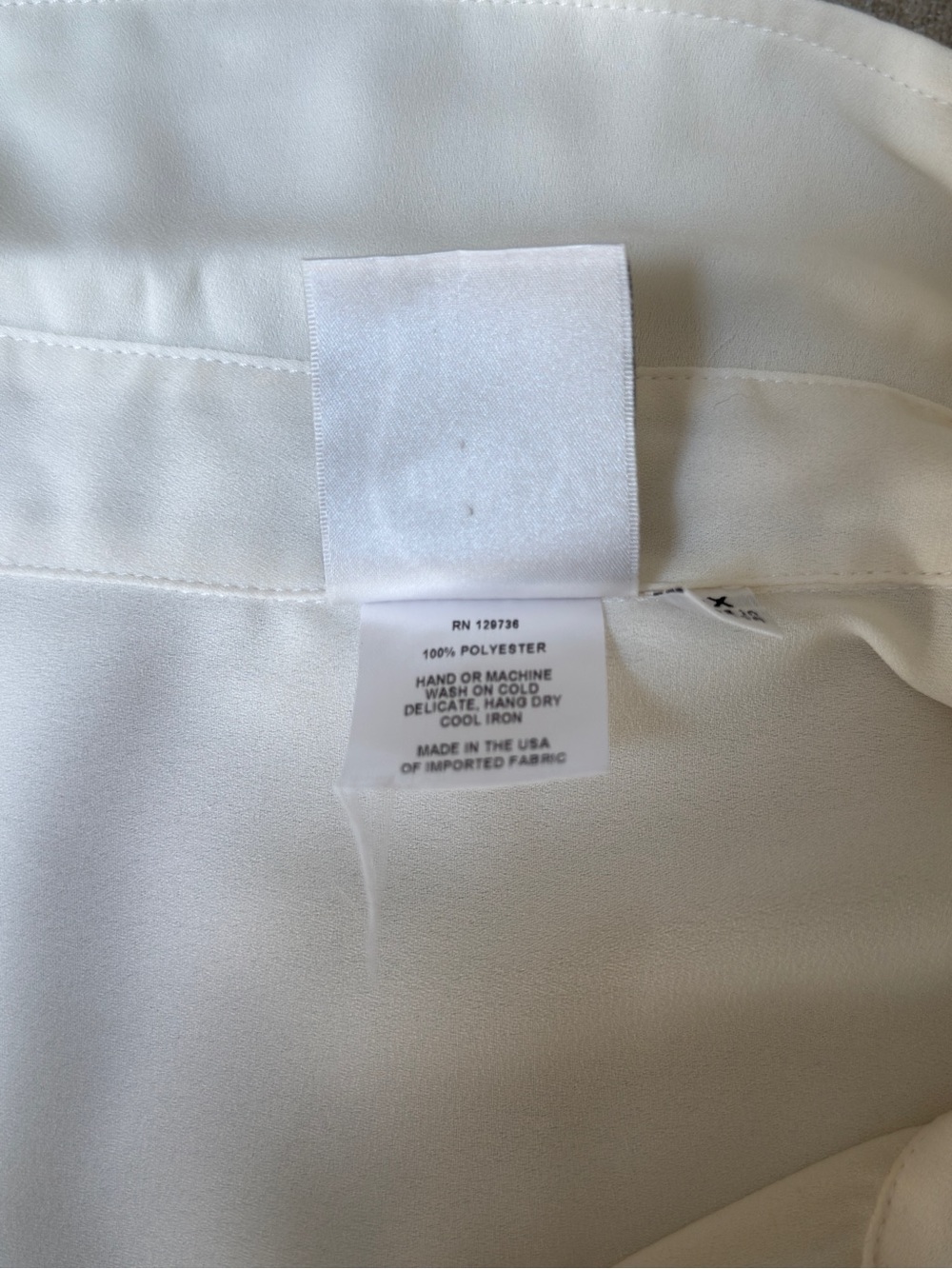 Finley Cream Ruffle-Tier Button-Down Shirt #182 - Picture 6 of 6